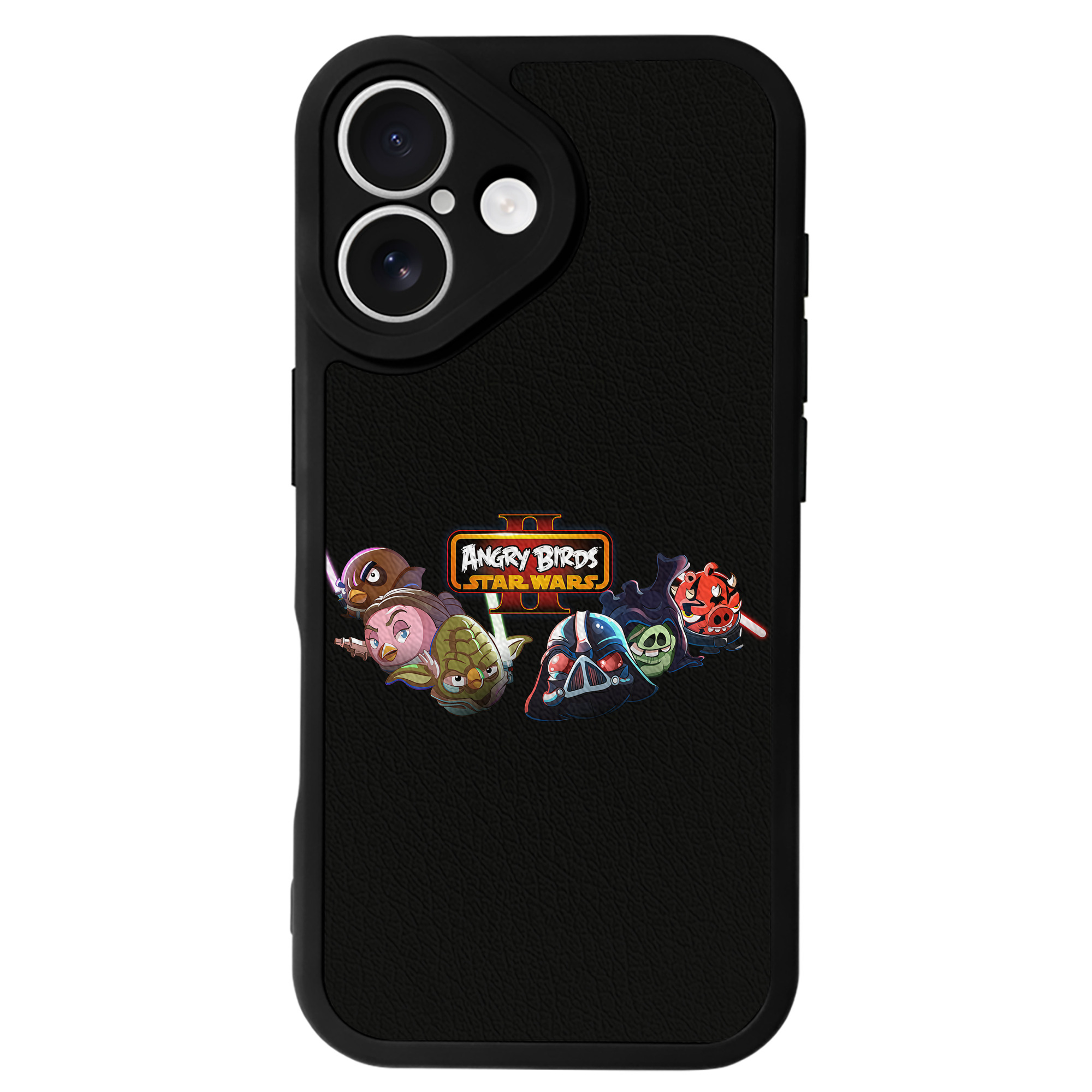 （画像用） Angry Birds アングリーバード 【iPhone 16シリーズ対応】シリコンスマホケース（レザー調） 材質：シリコン